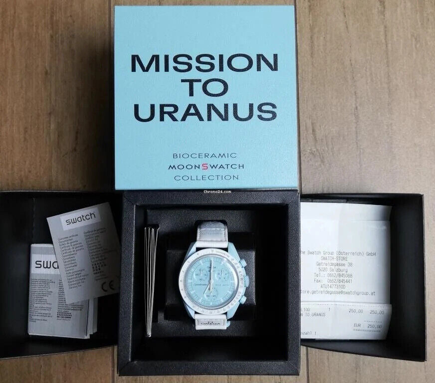 MOONSWATCH MISSION TO URANUS - SWATCH X OMEGA BIOCERAMIC