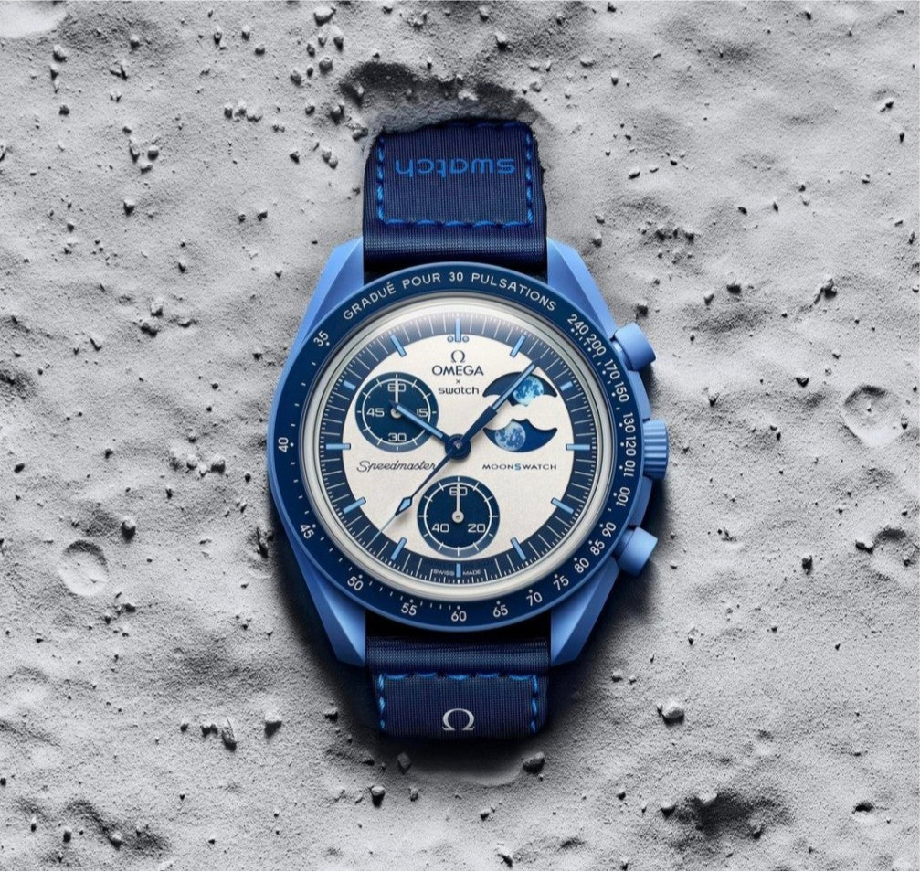 MOONSWATCH MISSION TO THE SUPER BLUE MOONPHASE - SWATCH X OMEGA BIOCERAMIC